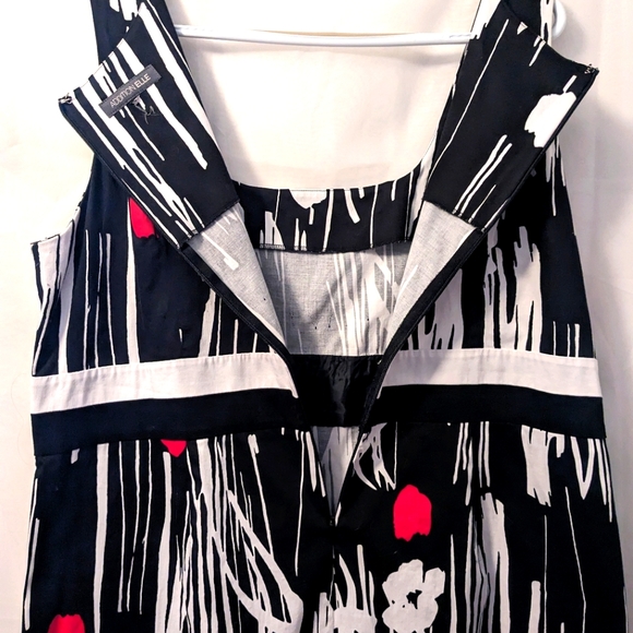 Black & White & Red Sheath Dress - Additional Elle - Picture 3 of 8